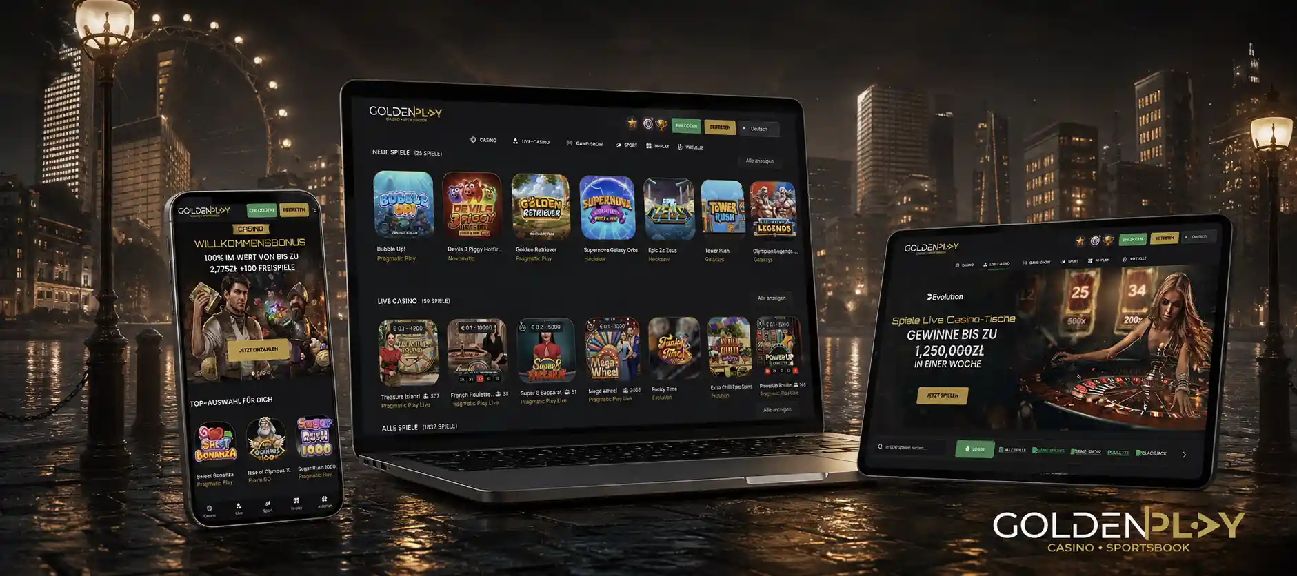 So starten Sie Golden Play Slots